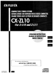 Aiwa CX-ZL10 Operating instructions
