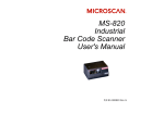 Microscan MS-820 User`s manual