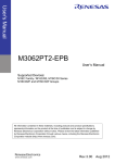 Renesas M3062PT2-EPB User`s manual