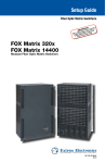 Extron electronics 14400 Setup guide