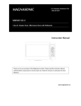 Magnasonic MMW6103-3 Instruction manual