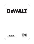 DeWalt DC413 Technical data