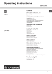 Ariston LFT M16 Operating instructions