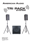 American Audio Tri Pack System Specifications
