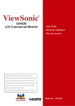 ViewSonic CD4230 VS12541 User guide