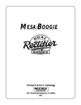 Mesa/Boogie Amp Specifications