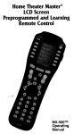 Universal Remote Control MX-500TM Specifications