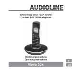 AUDIOLINE TEL 50 SOS Operating instructions