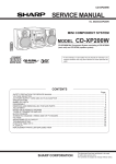 Sharp CD-XP200W Service manual