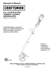 Craftsman 316.745400 Operator`s manual