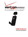 Verizon USB720 User manual