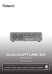 Roland DUO-CAPTURE EX Owner`s manual