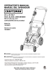 Craftsman 138.98818 Operator`s manual