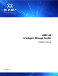 Qlogic iSR6152 Installation guide