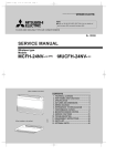 Mitsubishi MSH-24NV Service manual