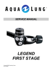 Aqua Lung LEGEND Service manual