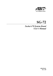 Abit SG-72 User`s manual