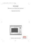 AEG Electrolux MCC4060E Operating instructions