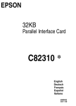C82310/11 (Parallel I/F) - User Manual