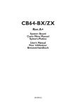 DFI CB64-ZX User`s manual