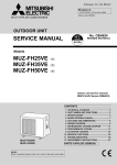 Mitsubishi Electric MSZ-FH35VE - E1 Service manual