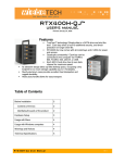 WiebeTech RTX400H-UR Specifications