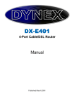 Dynex DX-800U Specifications
