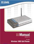 D-Link DI-724U - Wireless 108G QoS Office Router User`s manual