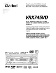 Clarion VRX74SVD Owner`s manual