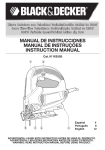 Black & Decker KS505 Instruction manual