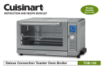 Cuisinart TOB-30BW - Toaster Oven/Broiler Specifications