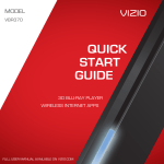 Vizio VBR370 User manual