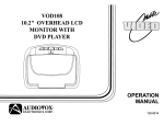 Audiovox DVD-220 Installation guide