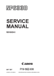 Canon NP6330 Service manual