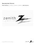 Zenith C32V22 Instruction manual