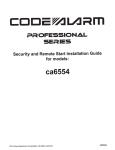 Code Alarm ca6554 Installation guide