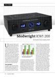 ModWright Instruments KWA 100 Instruction manual