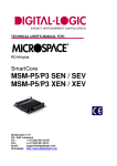 DIGITAL-LOGIC MICROSPACE MSEBX800 User`s manual