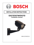 Bosch EX27N Installation manual