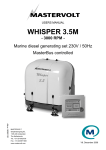 Mastervolt WHISPER 3.5M3000 RPM Technical information