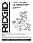 RIDGID AC9944 Operator`s manual