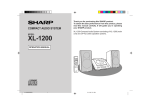 Sharp XL-1200 Operating instructions