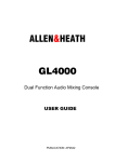 ALLEN & HEATH ML4000 User guide