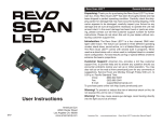 American DJ Revo Scan LED Instruction manual