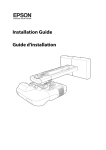 Epson PowerLite 450W Installation guide