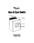 Whirlpool LE7700XW Operating instructions