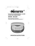 Memorex MC4285 Operating instructions