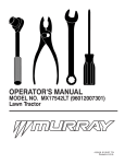 Murray MX17542LT Operator`s manual