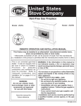 United States Stove 2020L Installation manual