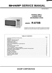 Sharp R-870B Service manual